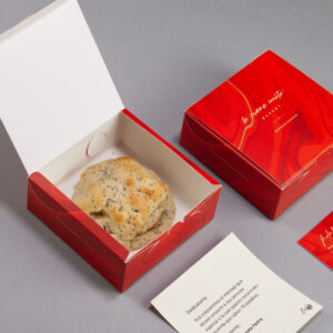 1 galleta en caja tipo regalo + dedicatoria personalizada