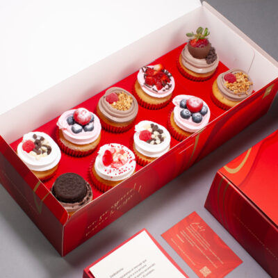 10 cupcakes + dedicatoria personalizada