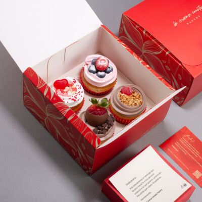 4 cupcakes + dedicatoria personalizada