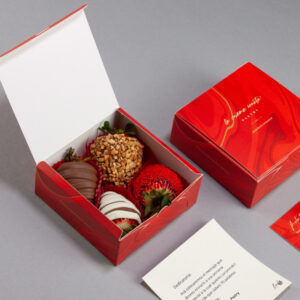 4 fresas + dedicatoria personalizada