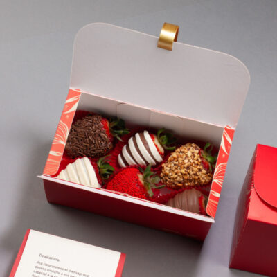 6 fresas + dedicatoria personalizada